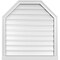 Ekena Millwork Octagonal Top Surface Mount PVC Gable Vent w/ 2"W x 2"P Brickmould Sill Frame, 30"W x 32"H GVPOT30X3203SF - alternate 1